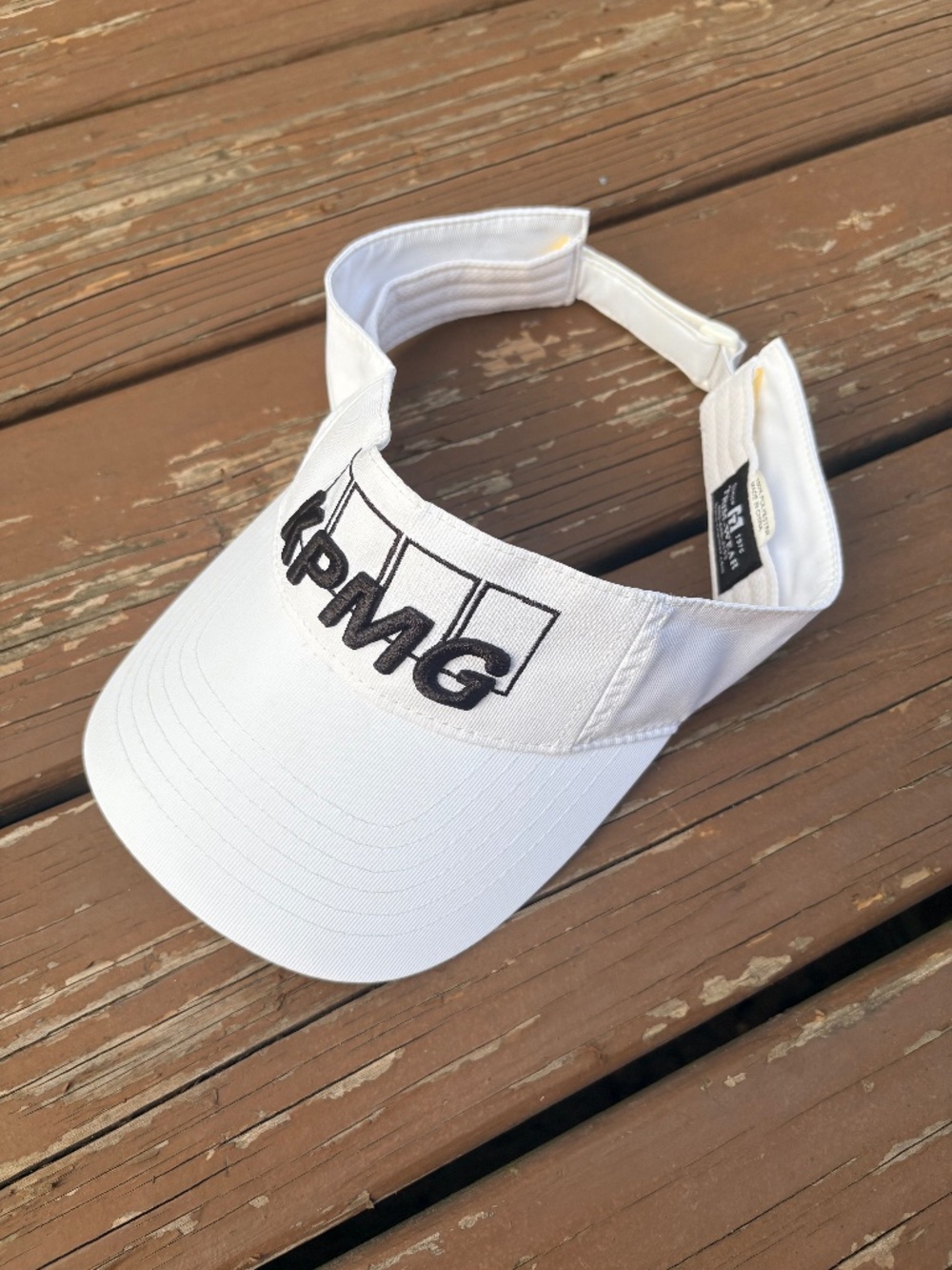 KPMG White Golf Visor | OS